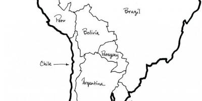 Mappa del Cile del