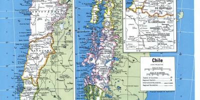 Mappa di mappa Cile