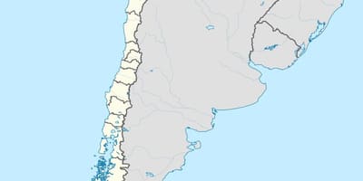 Mappa di antofagasta, Cile