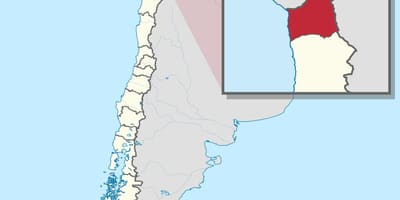 Mappa di arica, Cile