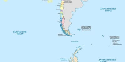 Mappa del Cile isole