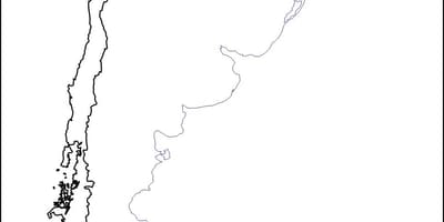 Mappa vuota del Cile