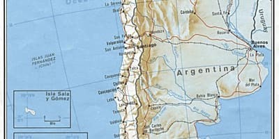 Cile ferroviaria mappa