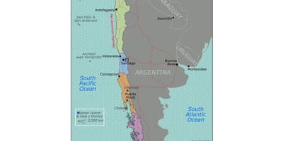 Mappa di valdivia, Cile